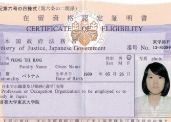 Tất tần tật về COE – giấy xác nhận tư cách lưu trú ở Nhật Bản