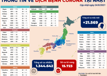 Số ca nhiễm COVID 19 trong ngày tại Nhật Bản tăng trở lại
