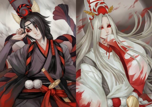 Kuromujou to Shiromujou - Onmyouji | Anime, Âm dương, Hình ảnh