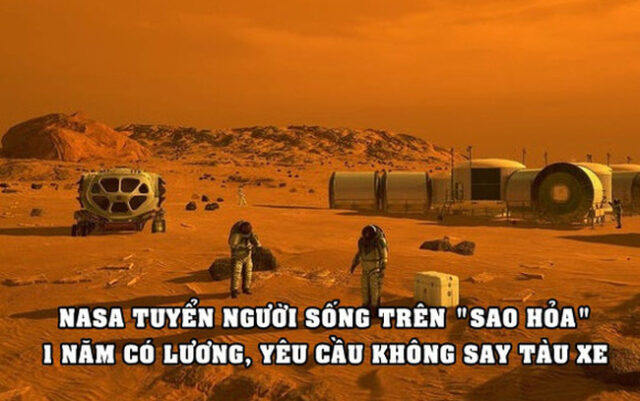 NASA tuyển người sống thử trên sao hoả