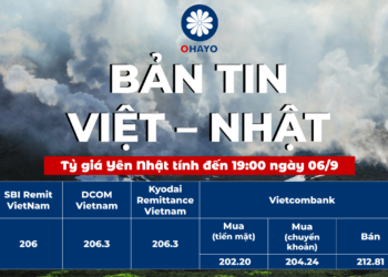 OHAYO Tỷ giá Yên Nhật