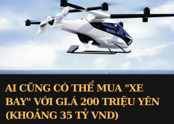 AI CŨNG CÓ THỂ MUA “XE BAY” VỚI GI.Á 200 TRIỆU YÊN (KHOẢNG 35 TỶ VND)